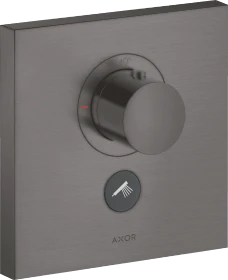 Hansgrohe Axor ShowerSelect Thermostat HighFlow Unterputz eckig für 1 Verbraucher und einen zusätzlichen Abgang brushed black chrome