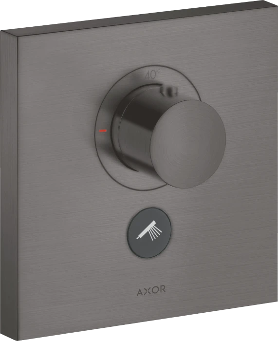 Hansgrohe Axor ShowerSelect Thermostat HighFlow Unterputz eckig für 1 Verbraucher und einen zusätzlichen Abgang brushed black chrome