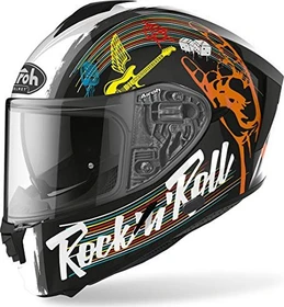 Airoh Spark Rock'n'Roll schwarz/weiß/orange