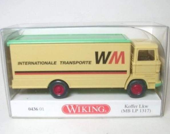 Wiking Koffer-Lkw MB LP 1317 WM Internationale Transporte