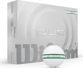 Wilson DUO Soft Golfbälle grün/silber, 12 Stück