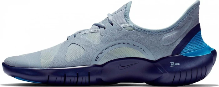 Nike Free RN 5.0 obsidian mist/midnight navy/volt/metallic silver (Herren)