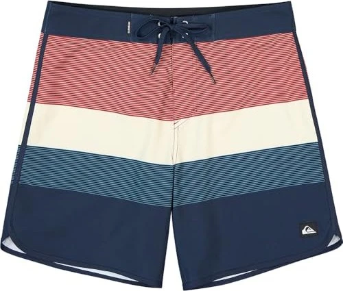 Quiksilver Surfsilk Scallop 18" Badeshorts dark navy tijuana (Herren)