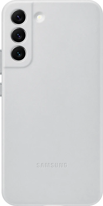 Samsung Leather Cover für Galaxy S22+ Light Gray