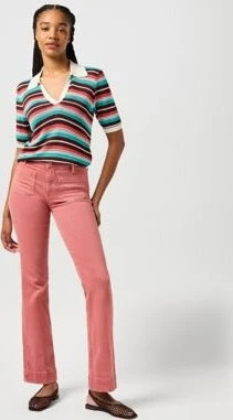 Wrangler Flare Jeans washed red (Damen)