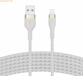 Belkin BoostCharge Pro Flex USB-A/Lightning Kabel 3.0m weiß