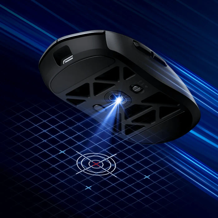 Mchose AX5 Pro Max Magnesium Alloy Wireless Mouse, weiß, USB/Bluetooth