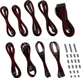 CableMod C-Series AXi/HXi/RM Classic ModMesh Cable Kit, schwarz/blutrot (CM-CSI-CKIT-NKKBR-R)