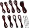 CableMod C-Series AXi/HXi/RM Classic ModMesh Cable Kit, schwarz/blutrot Vorschaubild