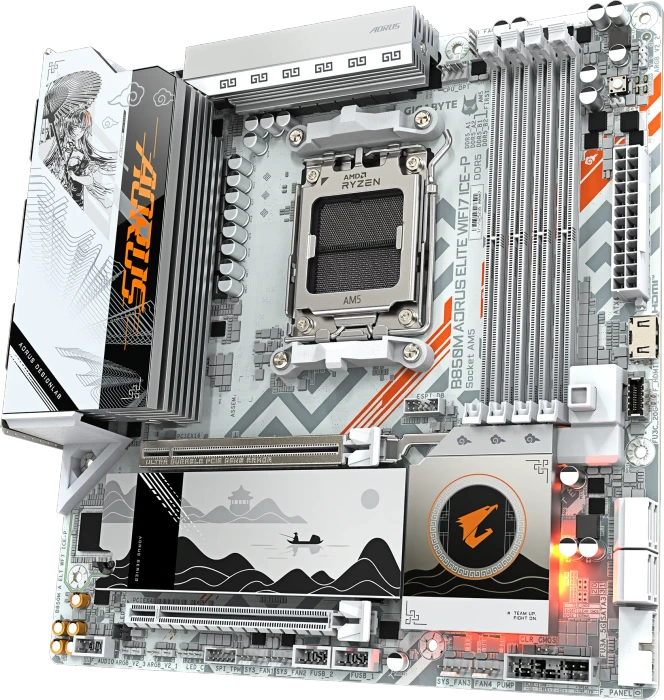 GIGABYTE B850M AORUS Elite WIFI7 ICE-P (AMD AM5)