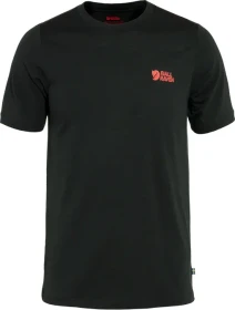 Fjällräven Abisko Wool Logo Funktionsshirt kurzarm schwarz (Herren)