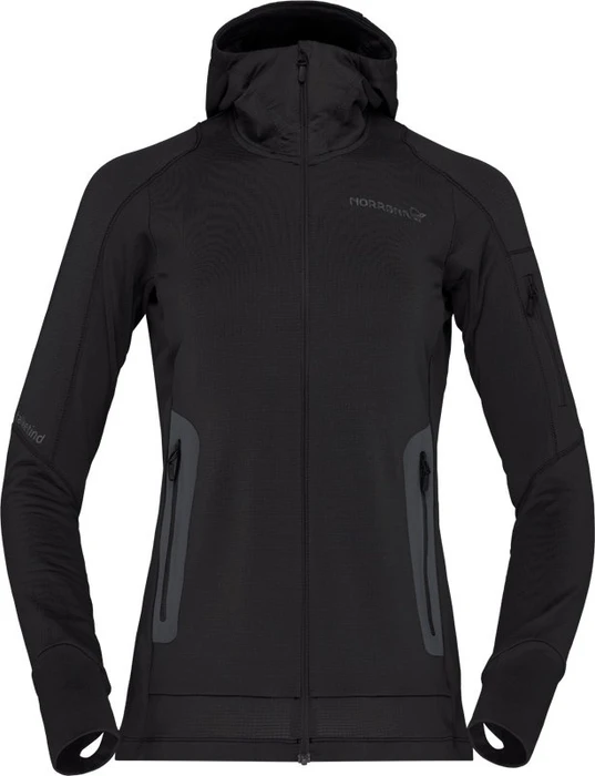 Norrøna Power Grid Hood Funktionsjacke caviar black (Damen)