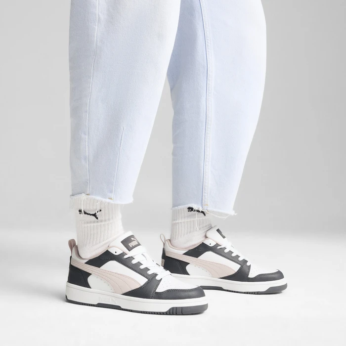 Puma Rebound V6 Low strong gray/mauve mist/puma white