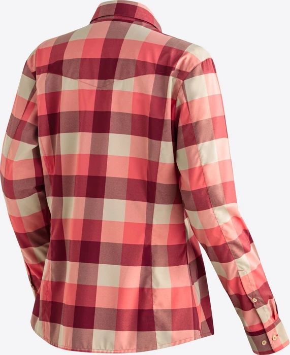 Maier Sports Kendra Hemd langarm red check (Damen)