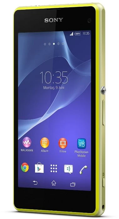 Sony Xperia Z1 Compact gelbgrün