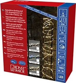 Konstsmide Mini Lichterschlauch LED 65x bernstein