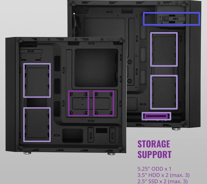 Cooler Master MasterBox E501L, schwarz