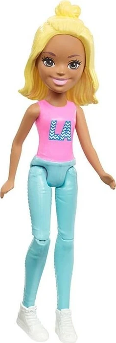 Mattel Barbie - On The Go Puppe mit pinkem Shirt