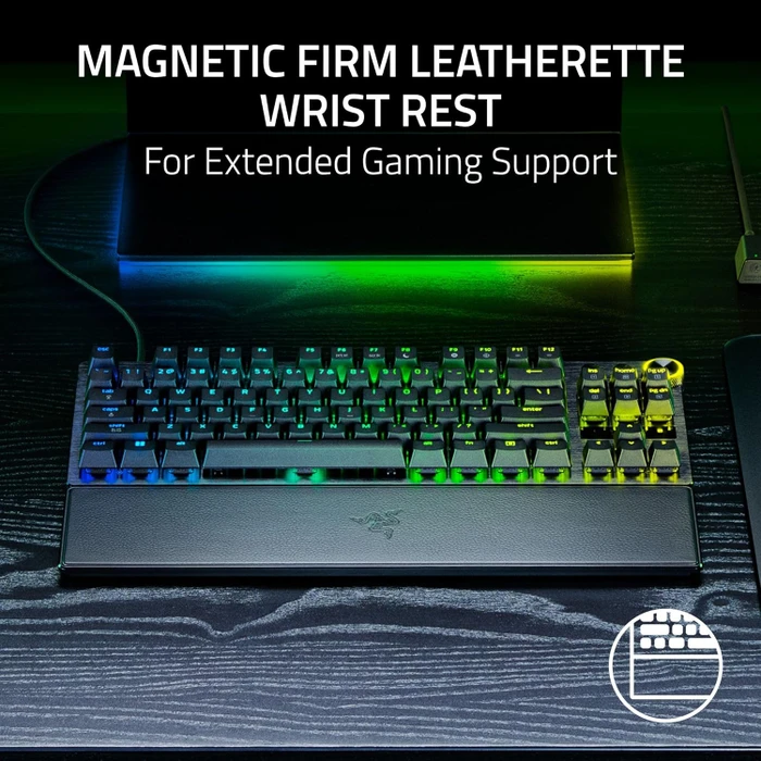 Razer Huntsman V3 Pro Tenkeyless 8KHz, schwarz, LEDs RGB, Razer Analog Optical Switch Gen-2, USB, US