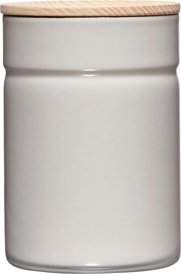 Riess Vorratsdose mit Eschenholzdeckel 565ml grey