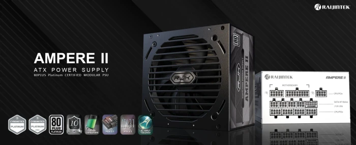 Raijintek AMPERE II 1000 WHITE 1000W, ATX 3.1