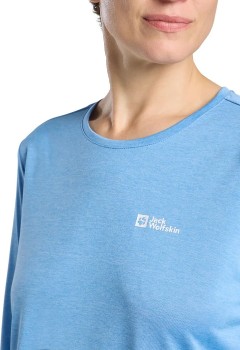 Jack Wolfskin Crosstrail Funktionsshirt 3/4 mid blue (Damen)