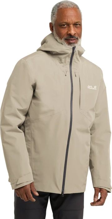 Jack Wolfskin Icecape 3in1 Down Funktionsjacke linen (Herren)