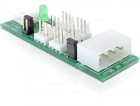 DeLOCK 4-Pin-Molex auf 6x 3-Pin-Lüfter Adapter, 5V/12V