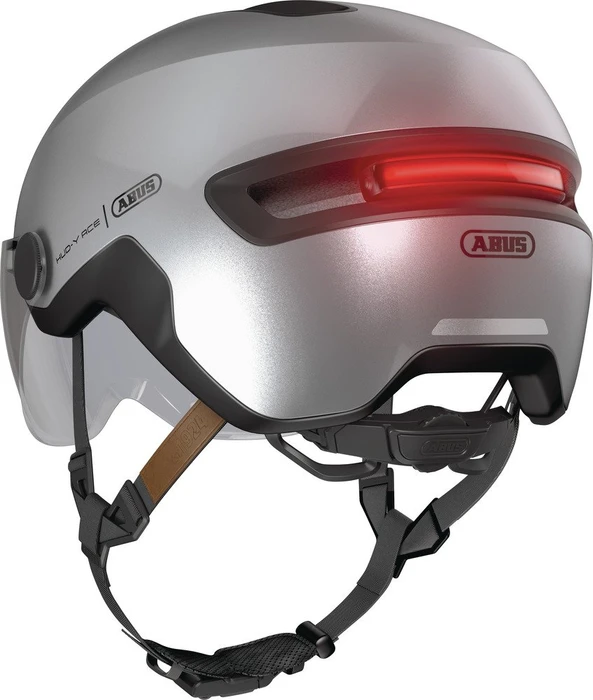 ABUS HUD-Y ACE Helm gleam silver