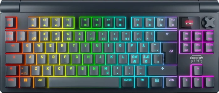 Cherry MX 8.3 TKL Wireless, Starfall Grey, grau/schwarz, MX2A RGB RED, USB/Bluetooth, ND