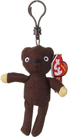TY Beanie Boos Clip Mr. Bean Teddy Schlüsselanhänger 10cm