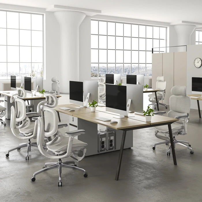 Sihoo Doro C300 Pro V2 adaptiver ergonomischer Bürostuhl, mit Fußstütze, weiß