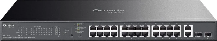 TP-Link Omada ES200 Rackmount Gigabit Managed Switch, 26x RJ-45, 2x SFP, 250W PoE+