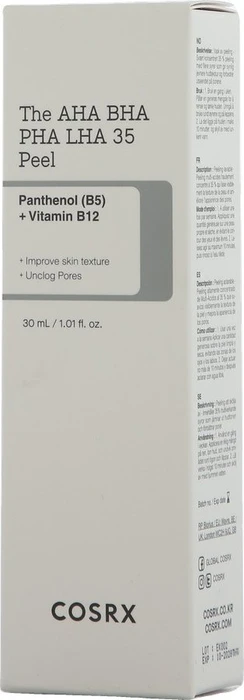 COSRX AHA/BHA PHA LHA 35 Peel, 30ml