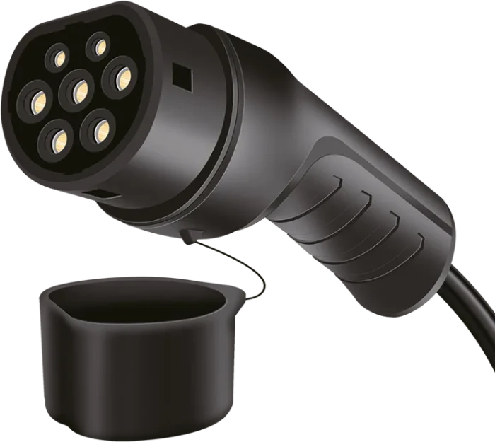 LogiLink E-Auto-Ladekabel, Typ 2, 3-phasig, 32A mit Tasche, 22kW, 2.5m