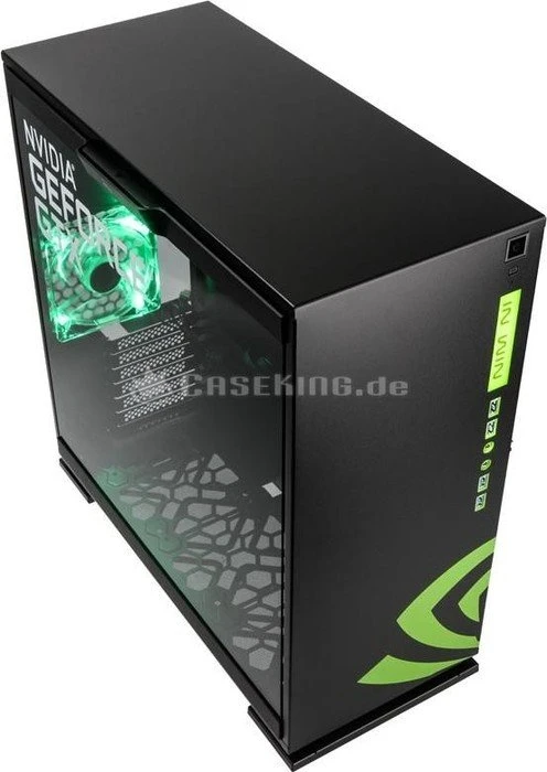 In Win 303 NVIDIA Edition schwarz, Glasfenster