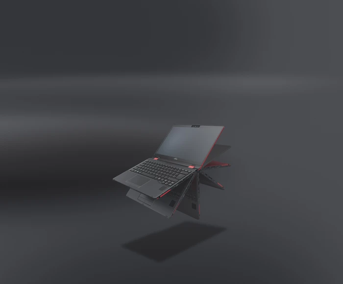 Fujitsu Lifebook U9310X, rot, Core i5-10210U, 16GB RAM, 512GB SSD, LTE, DE