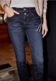 Street One Studio Slim Leg Jeans dark blue washed (Damen)
