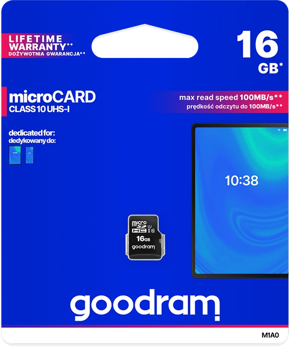 goodram M1A0 R100 16GB, UHS-I U1, Class 10