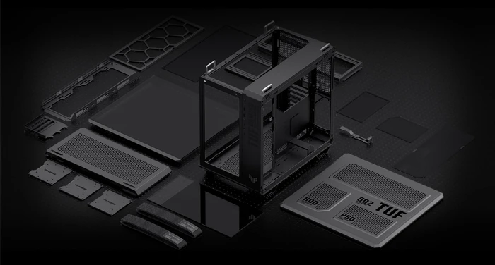 ASUS TUF Gaming GT502 Plus Black, Glasfenster