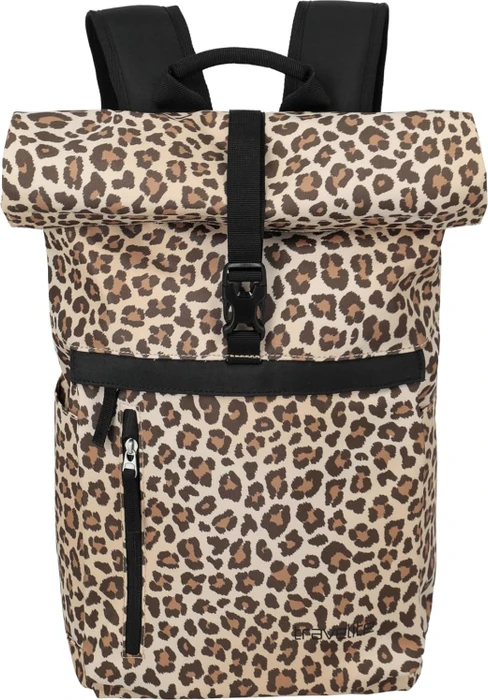 Travelite Basics Rollup Laptoprucksack, 15.6", Leopard
