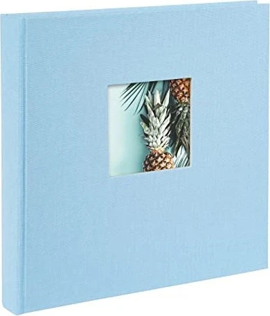 Goldbuch Buch Fotoalbum Bella Vista 25x25 weiße Seiten hellblau