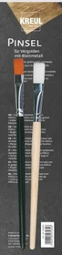 Kreul Pinsel flach für Blattmetall Pinselset, 2-tlg.