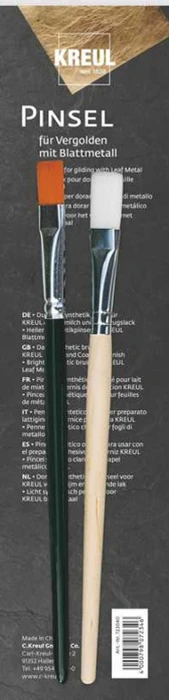 Kreul Pinsel flach für Blattmetall Pinselset, 2-tlg. (723040)