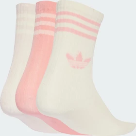 adidas Crew Socken multicolor/cream white/semi pink spark, 3 Paare (Junior)