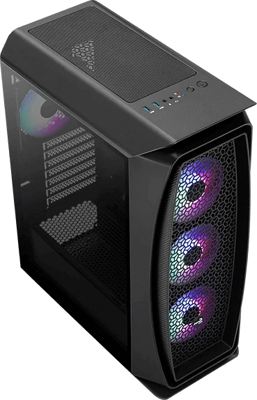 AeroCool Aero One Frost, schwarz, Glasfenster