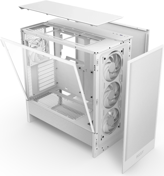 NZXT H5 Flow RGB (2024), weiß, Glasfenster
