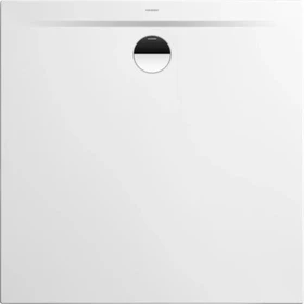 Kaldewei Superplan Zero 1516-5 Duschwanne 80x80cm, Wannenträger extraflach, alpinweiß matt