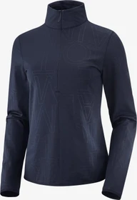 Salomon Essential Lightwarm Fleece Jacke night sky/he (Damen)