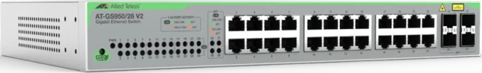 Allied Telesis GS950 Rackmount Gigabit Smart Switch, 24x RJ-45, 4x SFP
